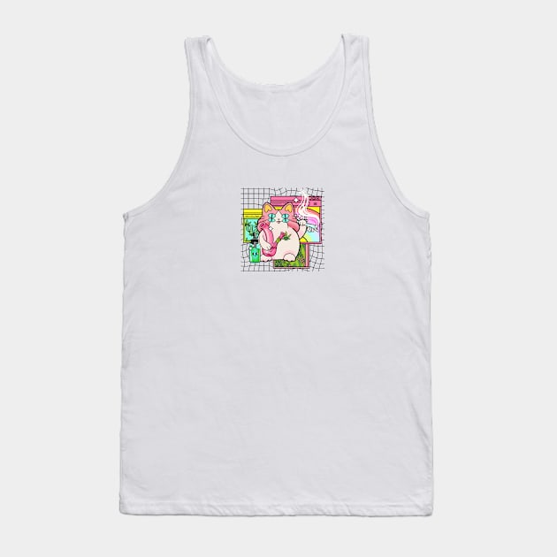 Dimensional Marijuana Catto Tank Top by A -not so store- Store
